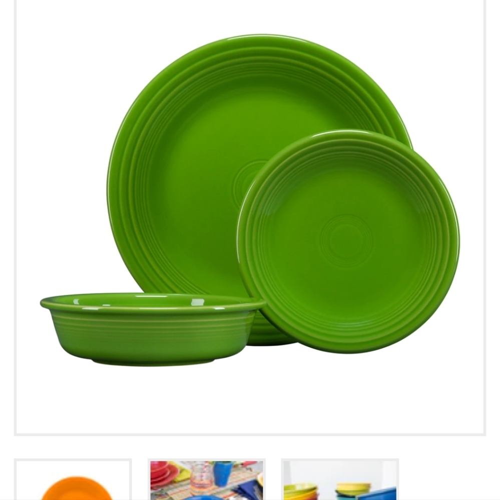 Fiestaware Shamrock Green Dinner Set